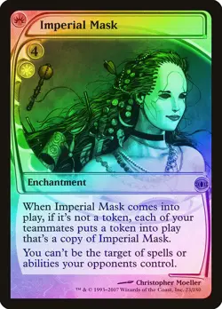 Imperial Mask FOIL Future Sight PLD White Rare MAGIC GATHERING CARD ABUGames - Image 1