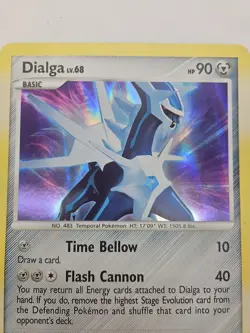 Pokemon Card JUMBO/OVERSIZED Dialga LV.68 Black Star Promo DP26 Holo - Image 2