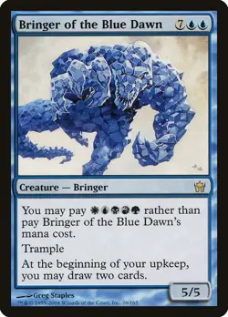 Bringer of the Blue Dawn Fifth Dawn HEAVILY PLD Blue Rare MAGIC CARD ABUGames - Image 1