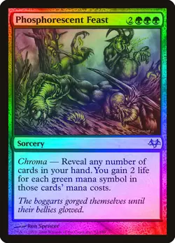 Phosphorescent Feast FOIL Eventide NM Green Uncommon MAGIC MTG CARD ABUGames - Image 1