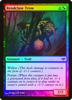 Rendclaw Trow FOIL Eventide NM Black Green Common MAGIC MTG CARD ABUGames - Image 1