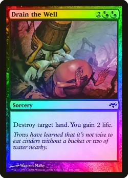 Drain the Well FOIL Eventide NM Black Green Common MAGIC MTG CARD ABUGames - Image 1