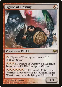 Figure of Destiny Eventide NM White Red Rare MAGIC THE GATHERING CARD ABUGames - Image 1