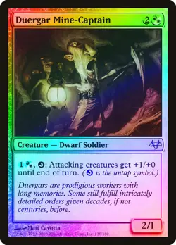 Duergar Mine-Captain FOIL Eventide NM White Red Uncommon MAGIC CARD ABUGames - Image 1