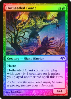 Hotheaded Giant FOIL Eventide NM Red Common MAGIC THE GATHERING CARD ABUGames - Image 1