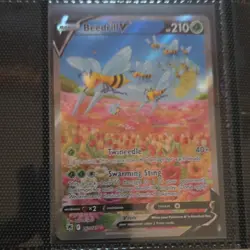 Pokemon Beedrill V 161/189 Astral Radiance Ultra Rare Full Art Holo Card - Image 1
