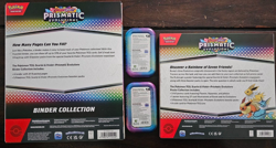 Pokemon Prismatic Evolutions Bundle(2 Mini Tins, 1 Poster Box, 1 Binder Box) - Image 2