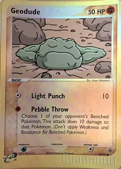 Geodude 55/97 Common Dragon Pokemon Reverse Holo Lightly Played - Image 1