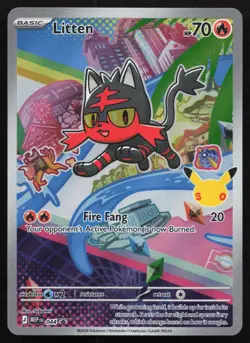 Litten - 044 Holo MEP ME: Mega Evolution Promo Pokemon - NM - Image 1