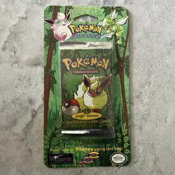 Pokemon Jungle Booster Sealed Blister Pack 1999 WOTC Flareon Artwork - Image 1