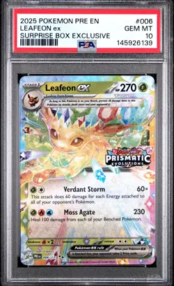 Leafeon EX 006/108 Surprise Box Exclusive Pokemon PSA 10 - Image 1