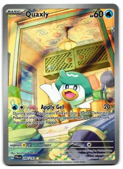 Quaxly 206/193 - 🌊 Paldea Evolved Illustration Rare Pokemon TCG 🖤 - LP - Image 1