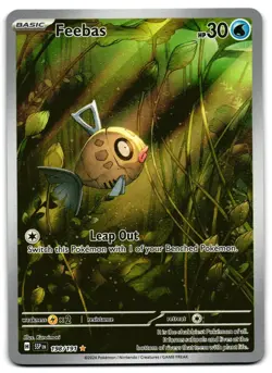 Feebas 198/191 - 🌊 Surging Sparks Illustration Rare Pokemon TCG 🖤 - LP - Image 1