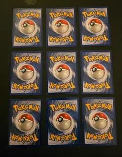 Pokemon TCG VINTAGE 9 Card Lot Base Fossil Jungle LP Includes Pikachu 🌩 - Image 2