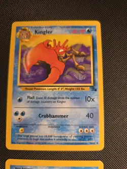 Pokemon TCG VINTAGE 9 Card Lot Base Fossil Jungle LP Includes Pikachu 🌩 - Image 5