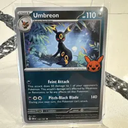 Umbreon 130/197 Uncommon Trick or Trade BOOster 2024 Pokemon Near Mint - Image 1
