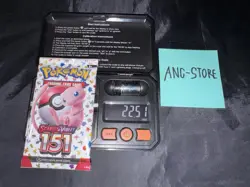 Very Heavy!! 22.51g Pokemon 151 Booster Pack 🔥🔥 Sealed New M6 - Image 1