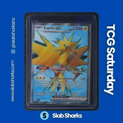 2023 POKEMON SV 151 #192/165 ZAPDOS EX FULL ART ULTRA RARE - Image 1