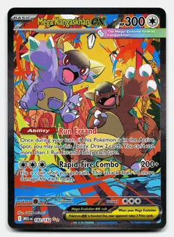 MEGA KANGASKHAN EX MEGA EVOLUTION 182/132 NM SPECIAL ILLUSTRATION RARE POKEMON - Image 2