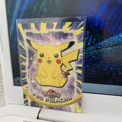 Pikachu #25 Topps Label TV Animation Edition Non Holo Pokemon 1999 LP - Image 2