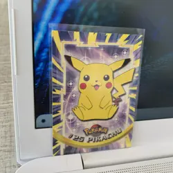 Pikachu #25 Topps Label TV Animation Edition Non Holo Pokemon 1999 LP - Image 3
