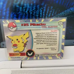 Pikachu #25 Topps Label TV Animation Edition Non Holo Pokemon 1999 LP - Image 4