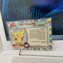 Pikachu #25 Topps Label TV Animation Edition Non Holo Pokemon 1999 LP - Image 5