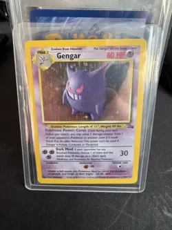 Pokemon TCG Gengar Holo Rare, Fossil 5/62, MP/Clean Front. - Image 1