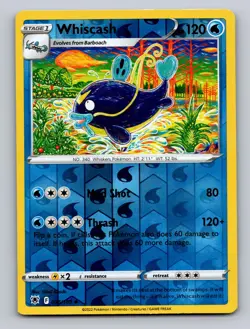 WHISCASH 036/189 UC ASTRAL RADIANCE POKEMON REVERSE HOLO NM - Image 1