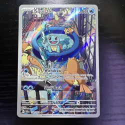 Squirtle 148/142 Illustration Rare Stellar Crown Pokemon NM - Image 1