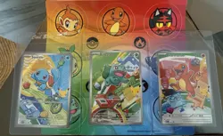Pokemon First Partner Illustration Collection Series 1 Kanto Gen 1 Starters Set - Image 1