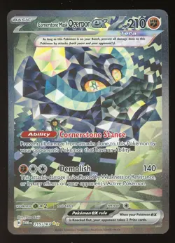Pokemon TCG Cornerstone Mask Ogerpon ex - 215/167 - SV06: Twilight Masquerade NM - Image 1
