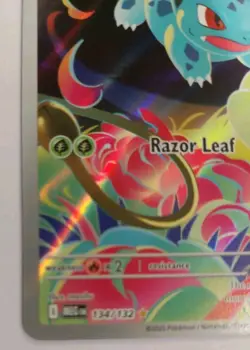 Ivysaur 134/132 Illustration Rare Mega Evolution Pokemon NM/M - Image 5