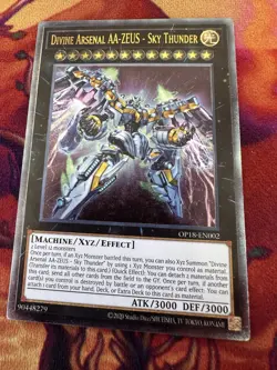 Yugioh! LP Divine Arsenal AA-ZEUS - Sky Thunder - OP18-EN002 - Ultimate Rare - U - Image 1