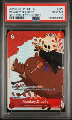 2023 ONE PIECE GIFT COLLECTION 2023 #001 MONKEY D. LUFFY PSA 10 - Image 1