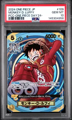 2024 ONE PIECE JAPANESE PREMIUM COLLECTION OP DAY'24 #109 MONKEY D. LUFFY PSA 10 - Image 1