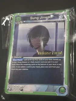 Union Arena Solo-Leveling Pre-Release 45 Card Lot 6 Sung Jinwoo Cards - Image 1