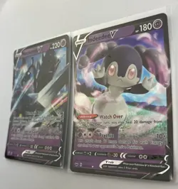 Pokemon TCG 2 Card Lot Indeedee v 91/202 Necrozma V 63/163 Rare - Image 4