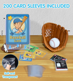 16 Pocket Card Binder, 1000+ Trading Card Album Folder, Side Loading Ringless... - Image 3