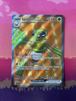 Pokemon Card Spidops ex 223/198 Ultra Rare Scarlet & Violet Near Mint - Image 1