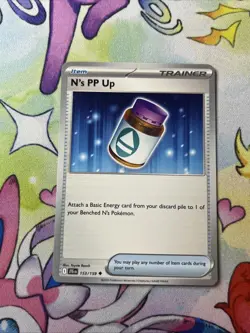 N's PP Up - 153/159 - 2025 Uncommon Journey Together Pokemon Trainer Card NM - Image 1
