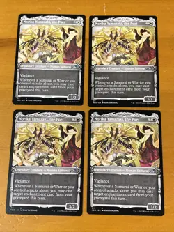X 4 Norika Yamazaki, the Poet 311 (Showcase) MTG Kamigawa Neon Dynasty NM - Image 1
