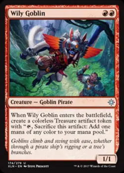 Wily Goblin - Light Play MTG Ixalan - Image 1