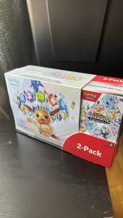 Pokemon Prismatic Evolutions COSTCO 2-pack ETB Elite Trainer Box, Booster Bundle - Image 1