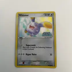 2006 Pokemon, EX Crystal Guardians, #69/100 Whismur, Reverse Holo Common - Image 1