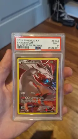 2015 POKEMON BLACK STAR PROMO RESHIRAM #XY74 PSA 9 MINT (POP 45) - Image 1
