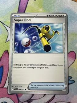 Super Rod - 188/193 - Common NM, English Pokemon Paldea Evolved - Image 1