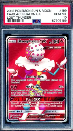Blacephalon GX 2018 Pokemon Lost Thunder #199 Full Art PSA 10 English - Image 1