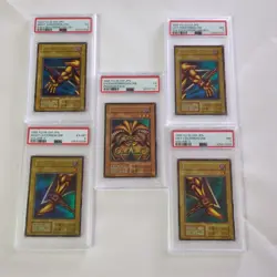 PSA 3 to 7 Exodia the Forbidden One Ultra Rare 1st Edition Set of 5 YuGiOh Japan - Image 1