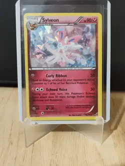 Sylveon 72/111 XY Furious Fists Cracked Ice Holo 2014 Pokemon Card - Image 1
